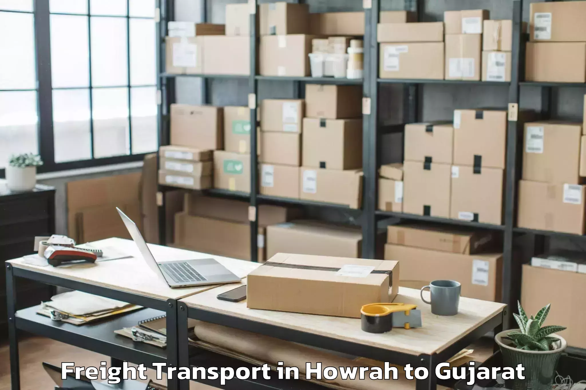 Efficient Howrah to Surat Airport Stv Freight Transport